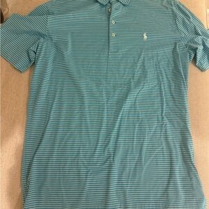 Polo by Ralph Lauren Men's Blue Striped Shirt